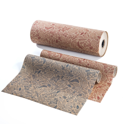 Geschenkpapier Rotes Laub – Rolle 50cm