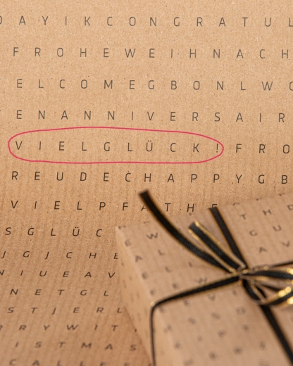 Geschenkpapier Blaue Feldblumen – Rolle 50cm