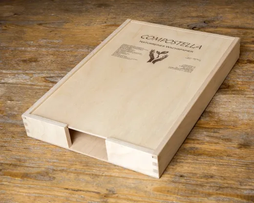 Holzbox Delikatessenpapier klein