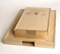 Holzbox für Delikatessenpapier